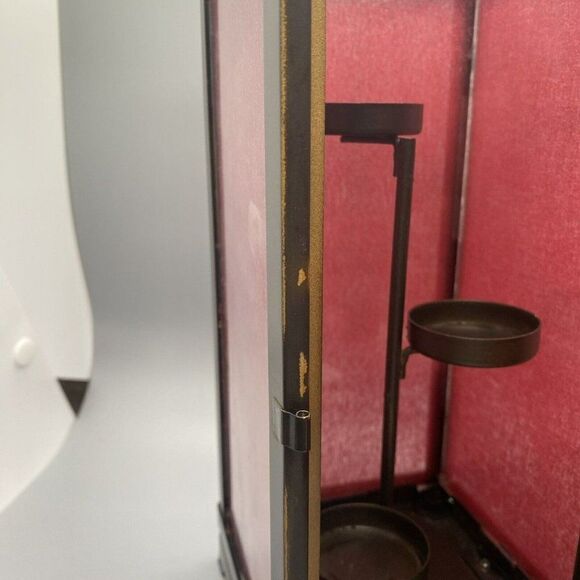 Partylite Moroccan Spice Lqntern Retired Vintage P9316 Candle Holder Red - Picture 4 of 5